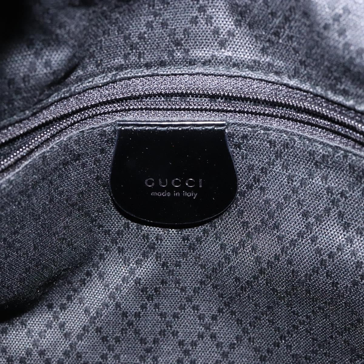Gucci Vintage Bamboo Shoulder Bag Nylon, BLACK, NYLON, Shoulder bag