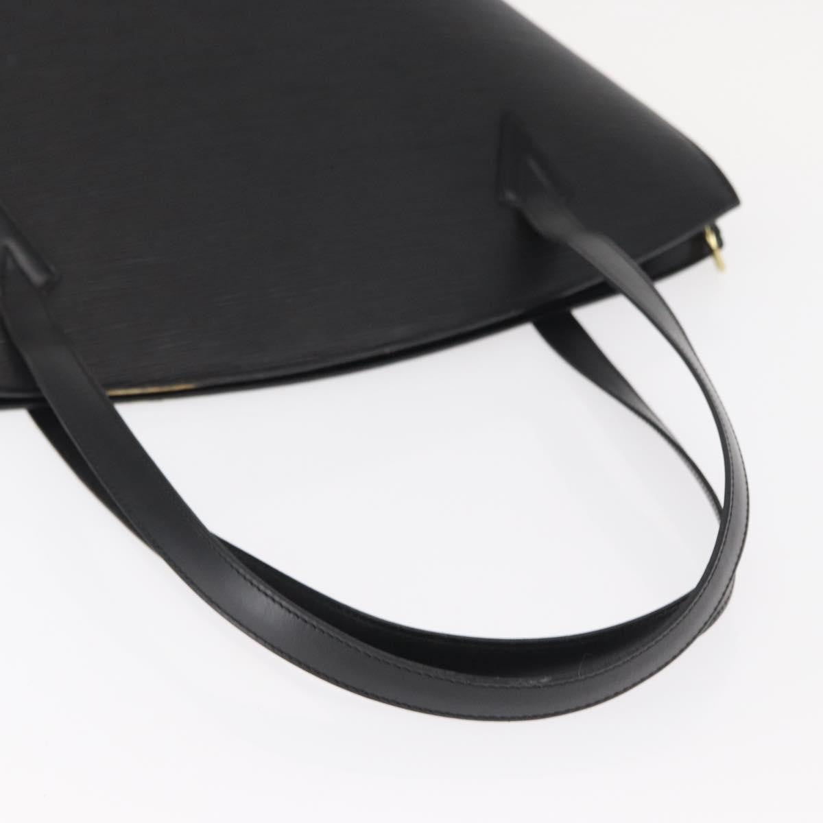 Louis Vuitton Saint Jacques Handbag Epi Leather, BLACK, LEATHER, Shoulder bag