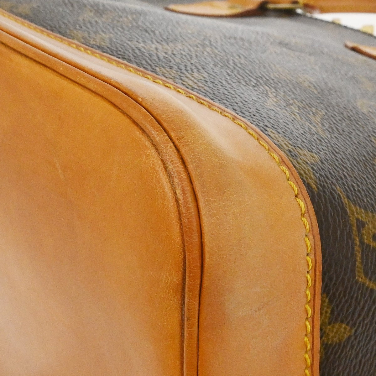 Louis Vuitton Alma Handbag Monogram Canvas, Brown, Canvas, Handbag