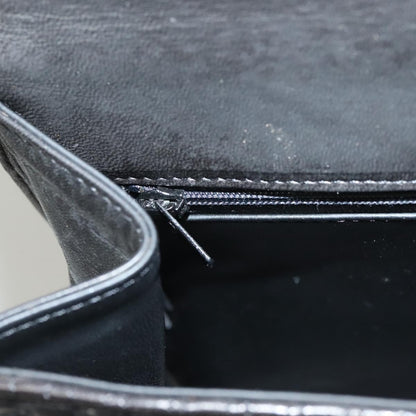 Bally Vintage Handbag Quilted Leather, BLACK, LEATHER, Handbag