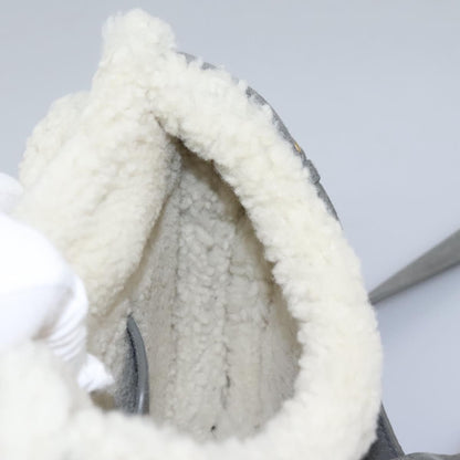 Christian Dior Bobby Flap Bag Shearling and Suede, GRAY, SUEDE, Shoulder bag