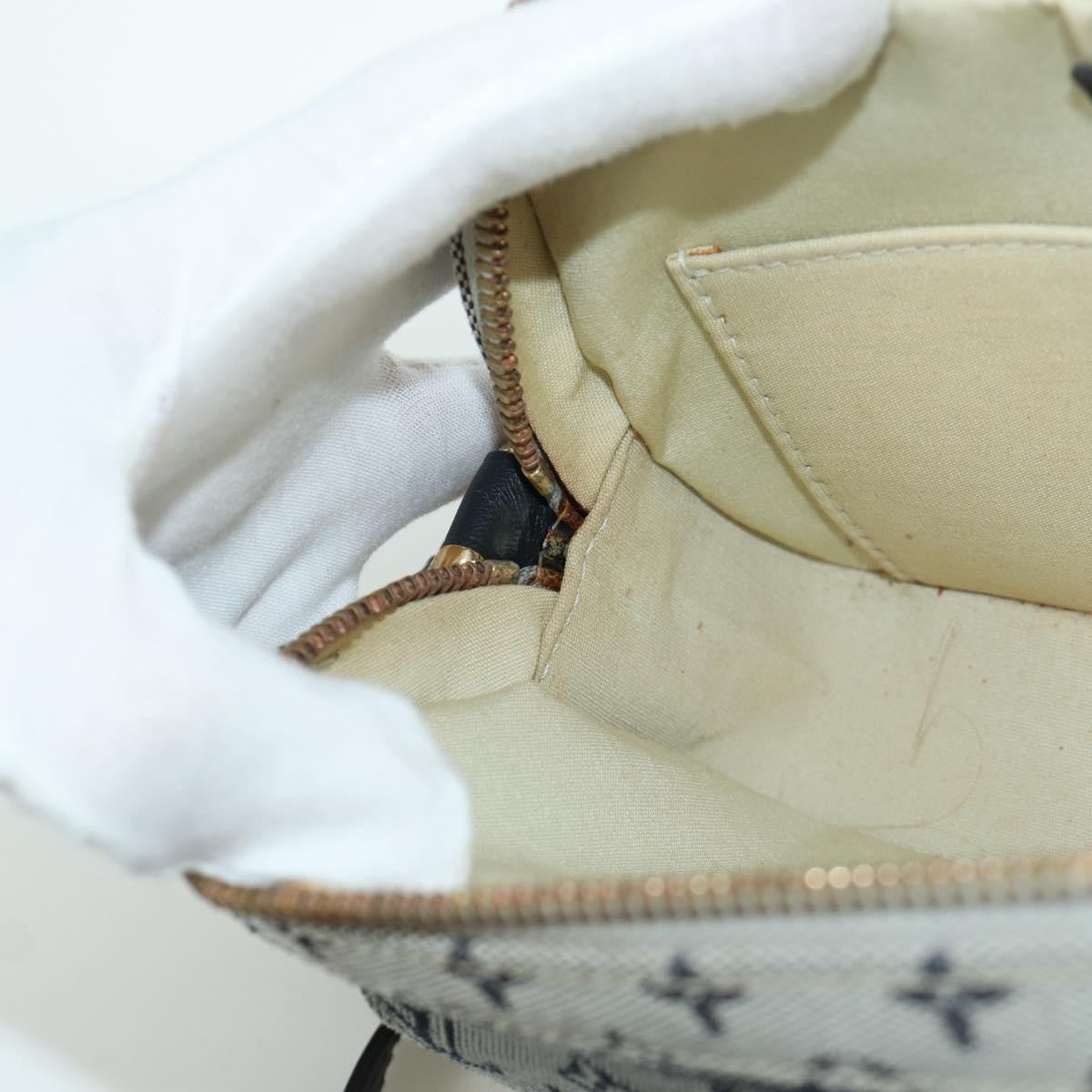 Louis Vuitton Juliette Crossbody Bag Mini Lin, BLUE, CANVAS, Shoulder bag