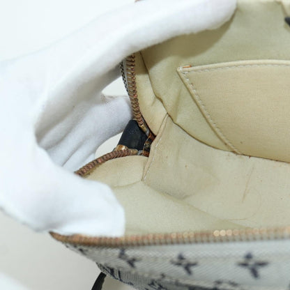 Louis Vuitton Juliette Crossbody Bag Mini Lin, BLUE, CANVAS, Shoulder bag