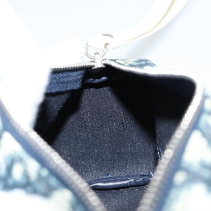 Christian Dior Vintage Trotter Pouch Canvas, NAVY, CANVAS, Clutche & pouche