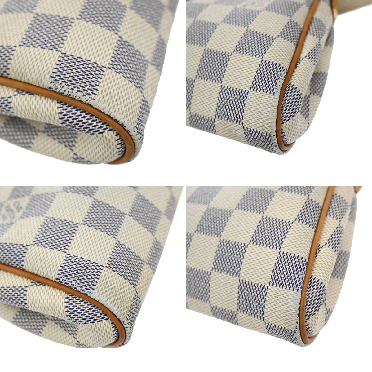 Louis Vuitton Eva Handbag Damier, WHITE, CANVAS, Handbag