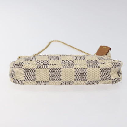 Louis Vuitton Pochette Accessoires Damier, WHITE, CANVAS, Clutche & pouche
