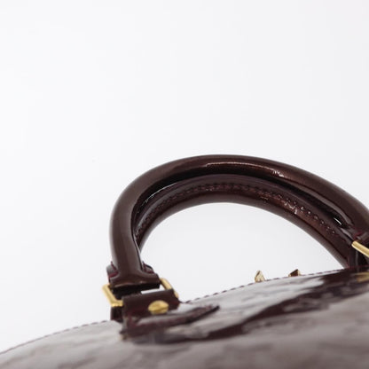 Louis Vuitton Alma Handbag Patent Leather, BURGUNDY, PATENT_LEATHER, Handbag