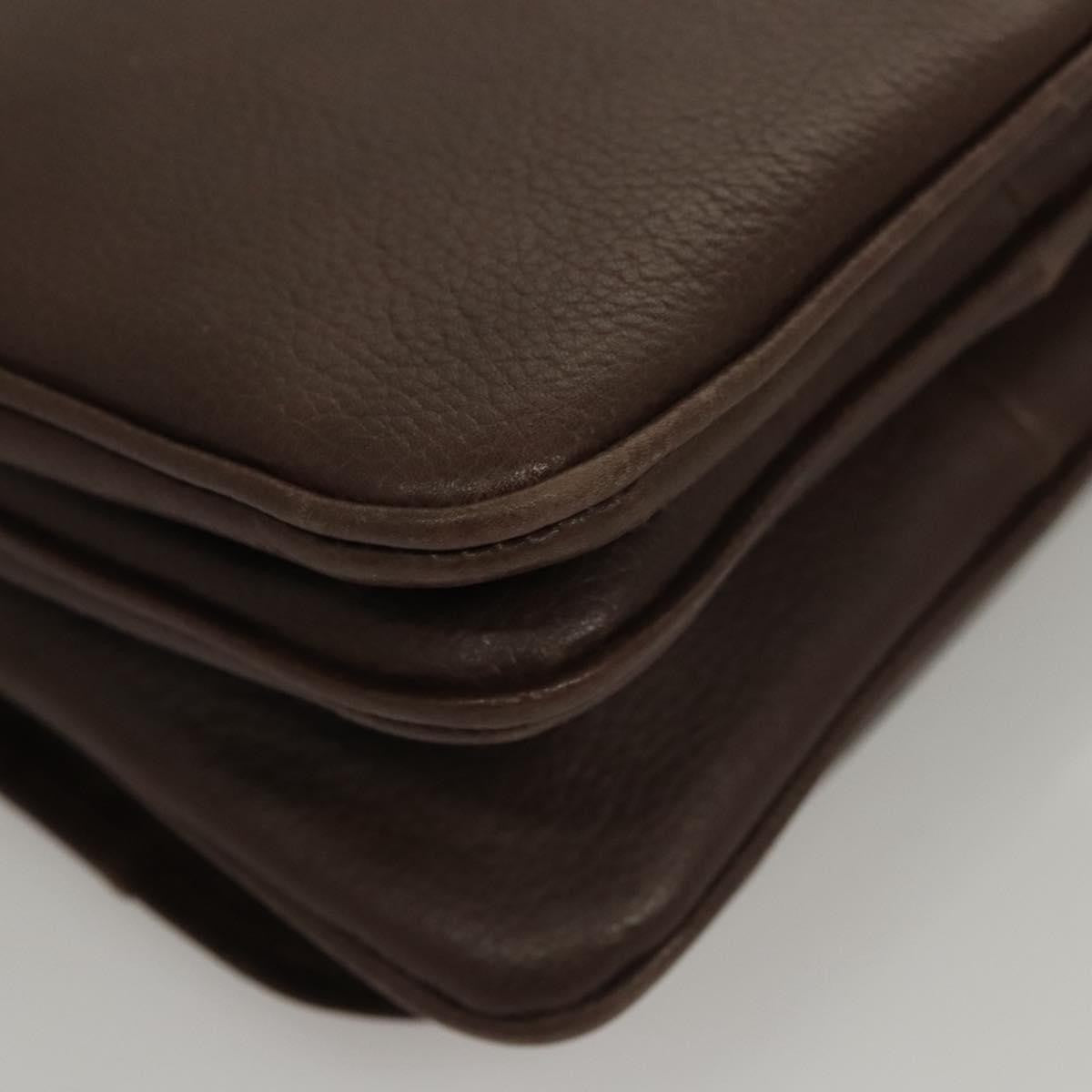 Bally Vintage Shoulder Bag Leather, Brown, Leather, Shoulder Bag