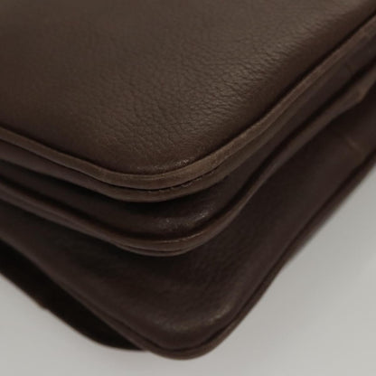 Bally Vintage Shoulder Bag Leather, Brown, Leather, Shoulder Bag