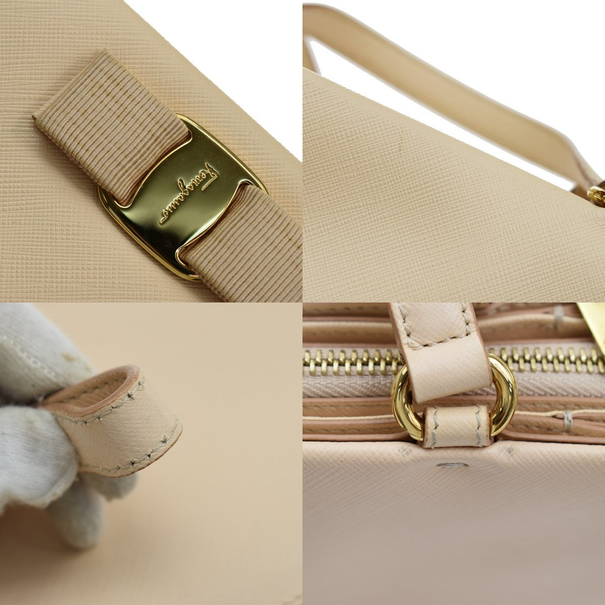 Salvatore Ferragamo Vara Bow Top Handle Convertible Tote Leather, PINK, LEATHER, Handbag