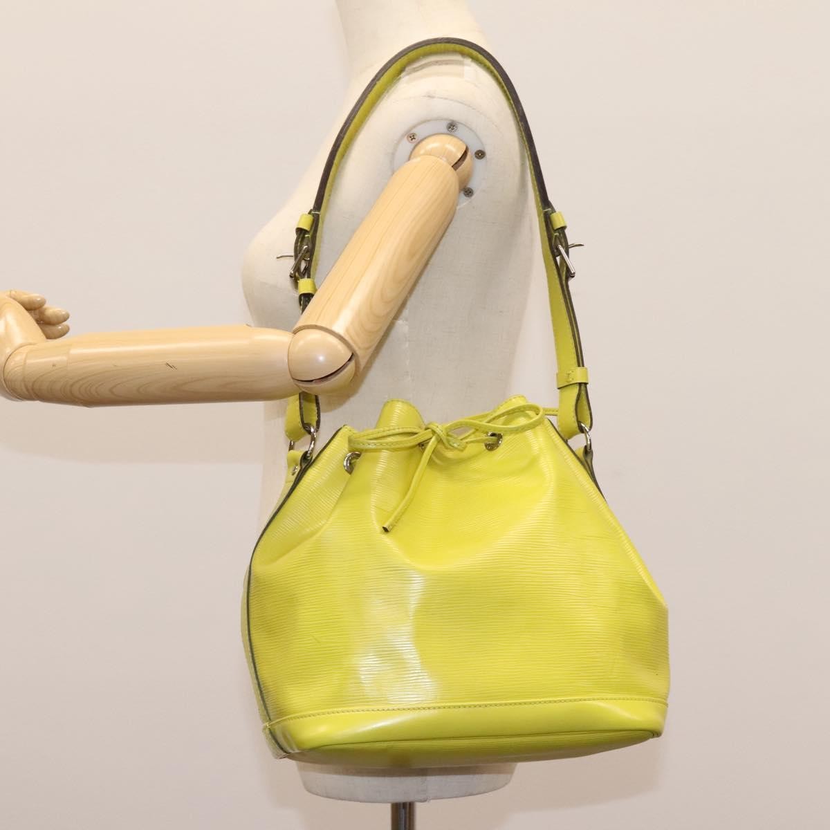 Louis Vuitton Petit Noe Handbag Epi Leather, Green, Leather, Shoulder Bag
