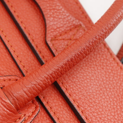 Celine Luggage Bag Grainy Leather, RED, LEATHER, Bag