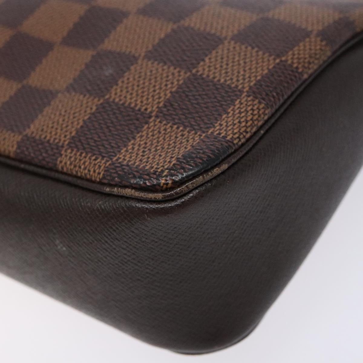 Louis Vuitton Trousse Make Up Bag Damier, BROWN, CANVAS, Clutche & pouche