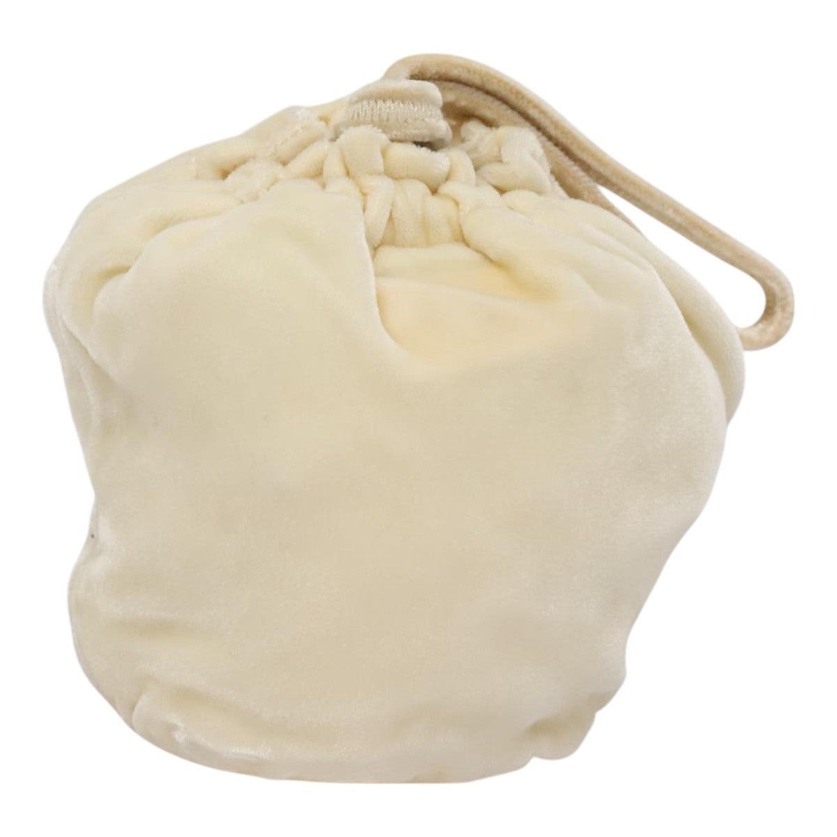Prada Drawstring Pouch Velvet, BEIGE, VELVET, Clutche & pouche