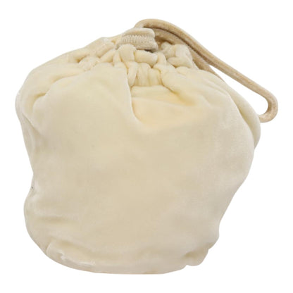Prada Drawstring Pouch Velvet, BEIGE, VELVET, Clutche & pouche
