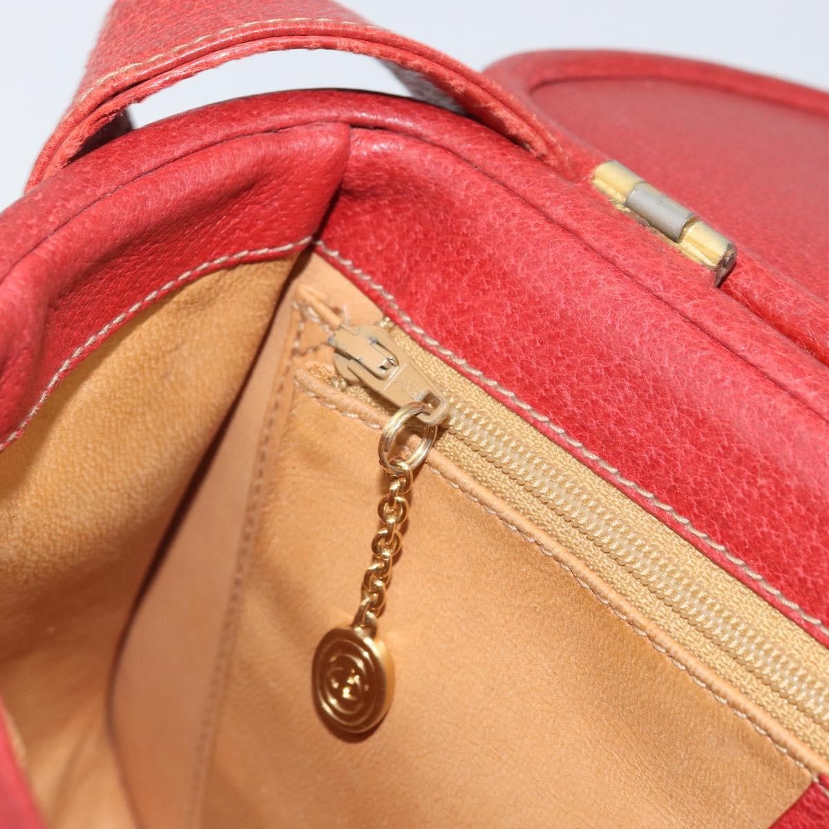 Gucci Vintage Shoulder Bag Leather, RED, LEATHER, Shoulder bag