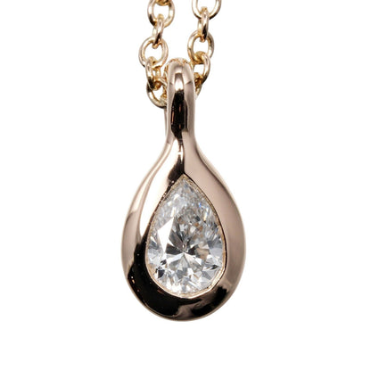 Tiffany & Co. By the yard pair shape necklace 18K Pink Gold with Diamond, GOLD, PINK_GOLD, Necklace