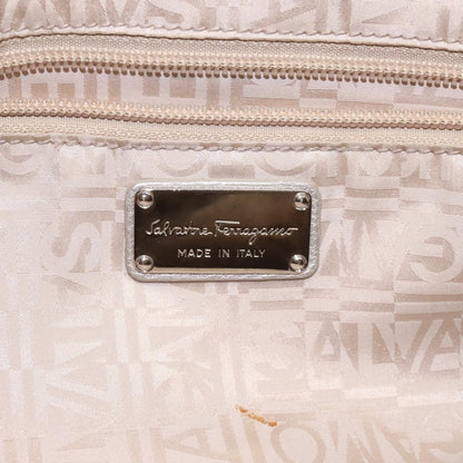 Salvatore Ferragamo Marisa Satchel Leather, SILVER, LEATHER, Shoulder bag