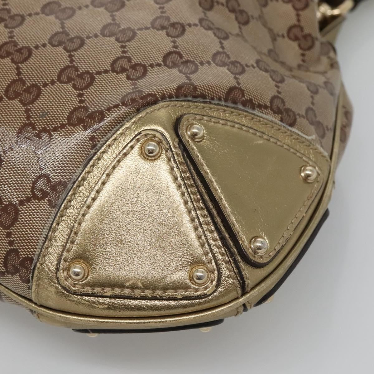 Gucci Indy Hobo GG Coated Canvas, BEIGE, CANVAS, Handbag