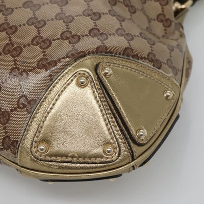 Gucci Indy Hobo GG Coated Canvas, BEIGE, CANVAS, Handbag