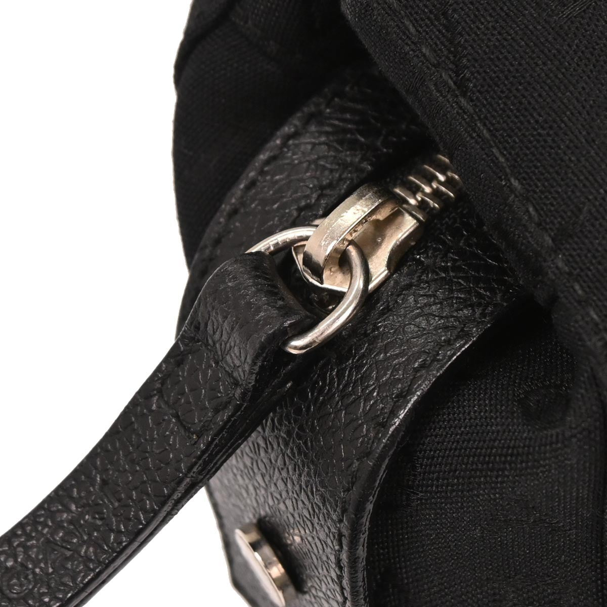 Bvlgari Logomania Handbag Canvas, Black, Canvas, Handbag