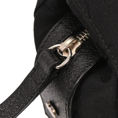Bvlgari Logomania Handbag Canvas, Black, Canvas, Handbag