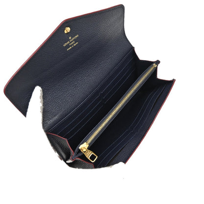 Louis Vuitton Sarah Wallet NM Monogram Empreinte Leather, NAVY, LEATHER, Wallets