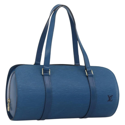 Louis Vuitton Soufflot Handbag Epi Leather, BLUE, LEATHER, Shoulder bag