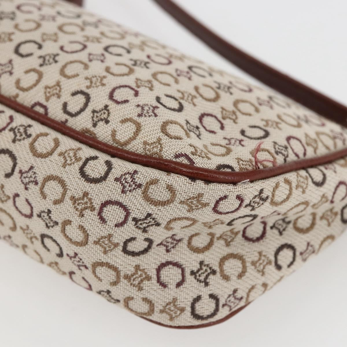 Celine C Macadam Pouch Canvas, BEIGE, CANVAS, Clutche & pouche
