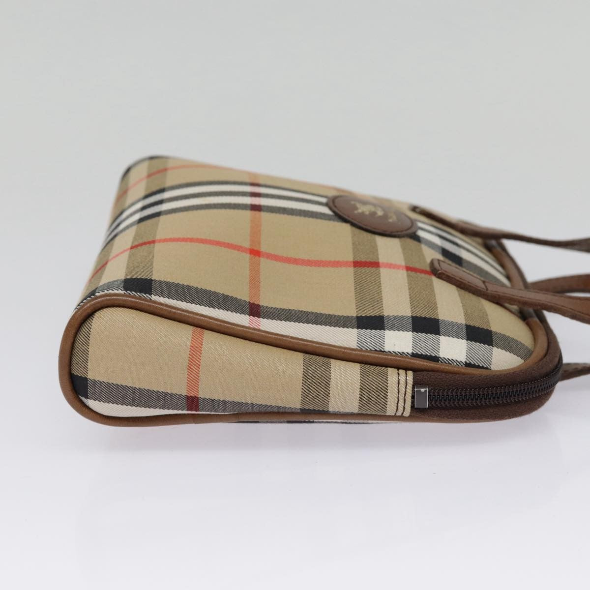 Burberry Nova Check Bowling Bag Canvas, BEIGE, CANVAS, Handbag