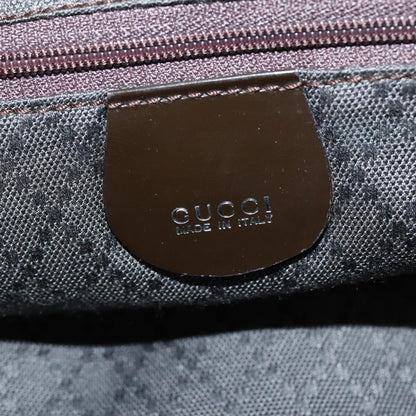 Gucci Vintage Bamboo Handle Tote Nylon, BROWN, NYLON, Tote bag