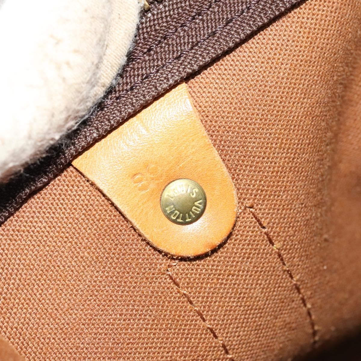 Louis Vuitton Keepall Bag Monogram Canvas, BROWN, CANVAS, Travel bag