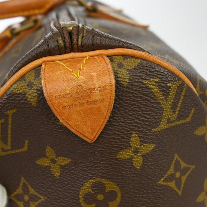 Louis Vuitton Speedy Handbag Monogram Canvas, Brown, Canvas, Handbag