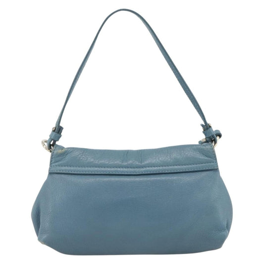 Chloe Lily Handbag Leather, Blue, Leather, Handbag