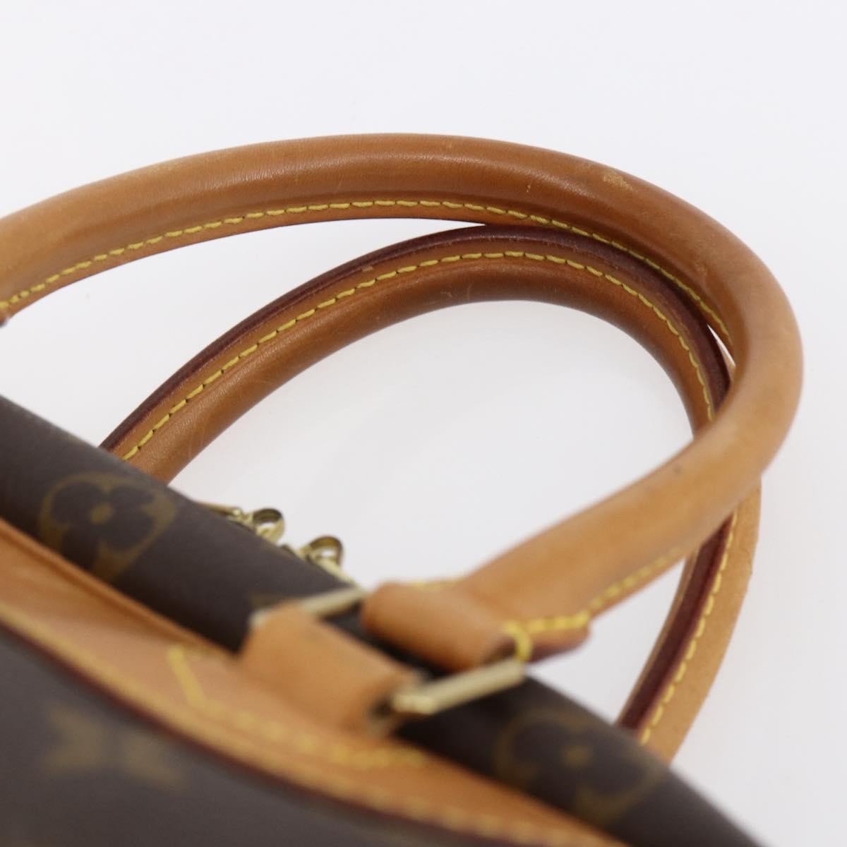 Louis Vuitton Deauville Handbag Monogram Canvas, BROWN, CANVAS, Handbag