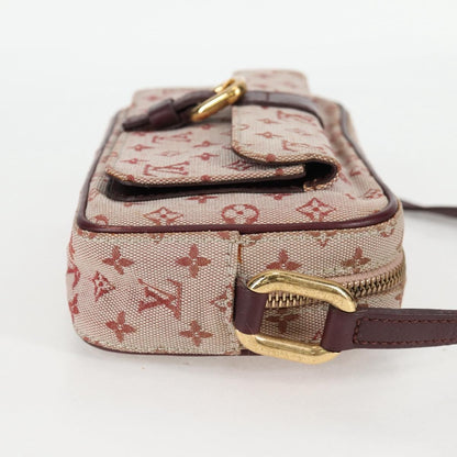 Louis Vuitton Juliette Crossbody Bag Mini Lin, RED, CANVAS, Shoulder bag