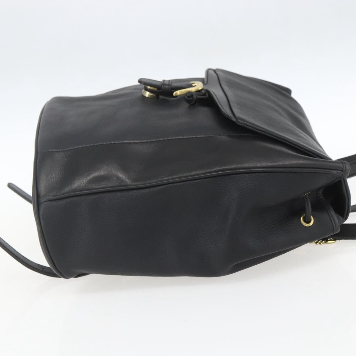 Bally Vintage Backpack Leather, Black, Leather, Backpack