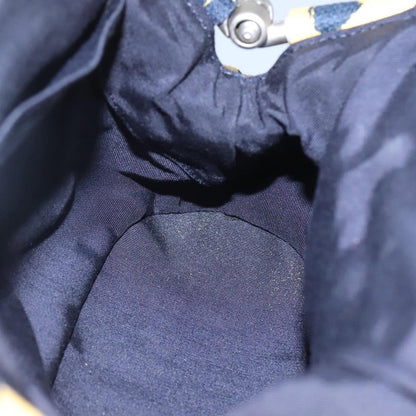 Chanel Vintage Frame Shoulder Bag Printed Canvas, YELLOW, CANVAS, Shoulder bag