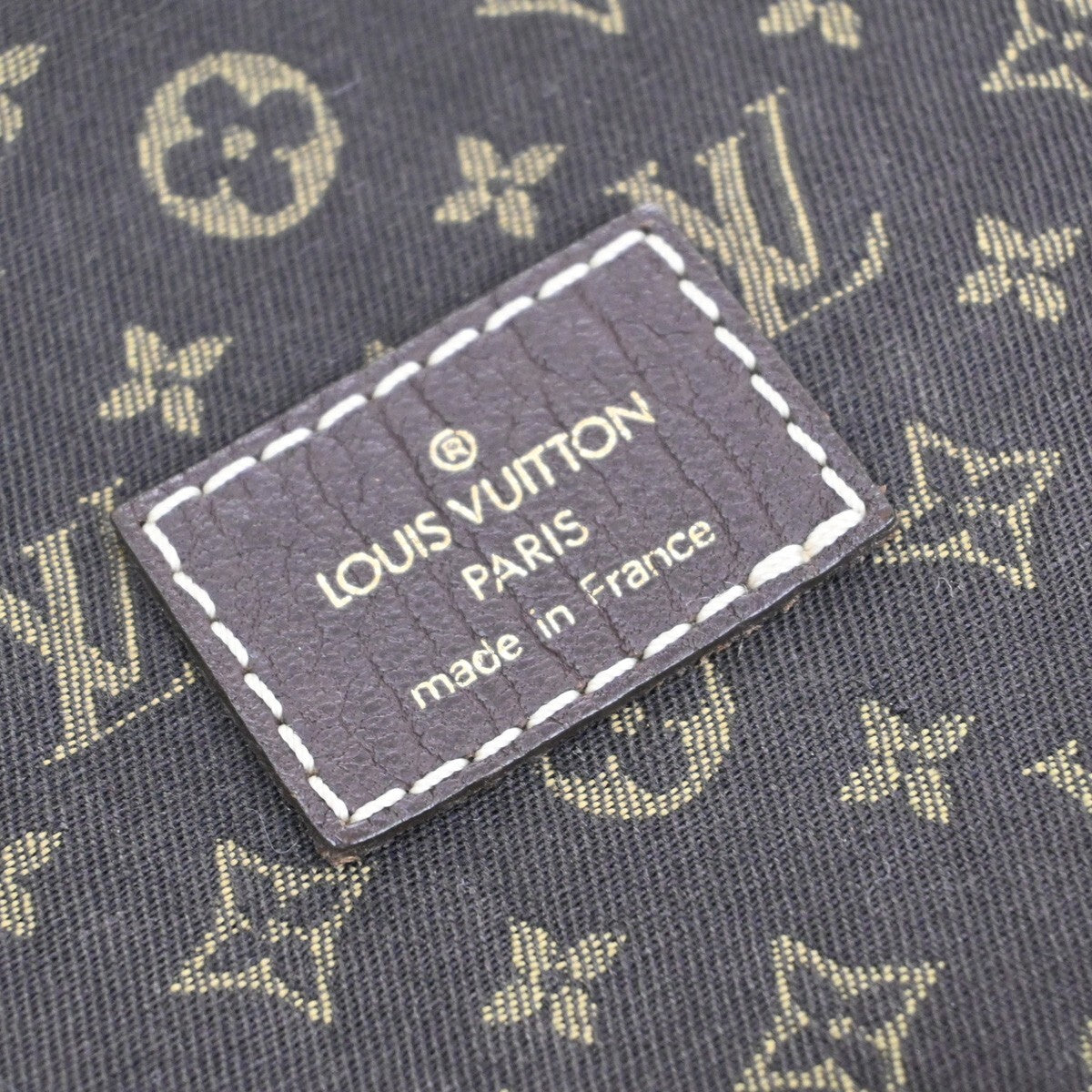 Louis Vuitton Saumur Handbag Mini Lin, BROWN, CANVAS, Handbag