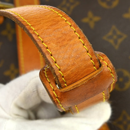 Louis Vuitton Saumur Handbag Monogram Canvas, Brown, Canvas, Shoulder Bag