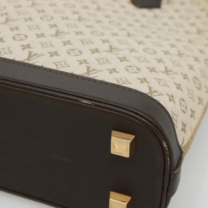 Louis Vuitton Alma Handbag Mini Lin Monogram, Khaki, Canvas, Handbag