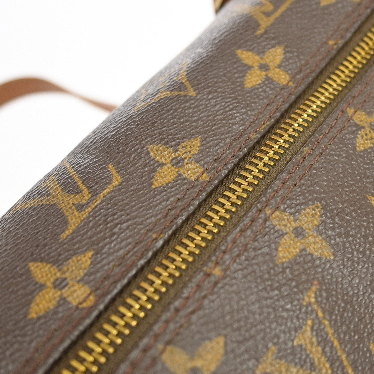 Louis Vuitton Papillon Handbag Monogram Canvas, Brown, Canvas, Handbag
