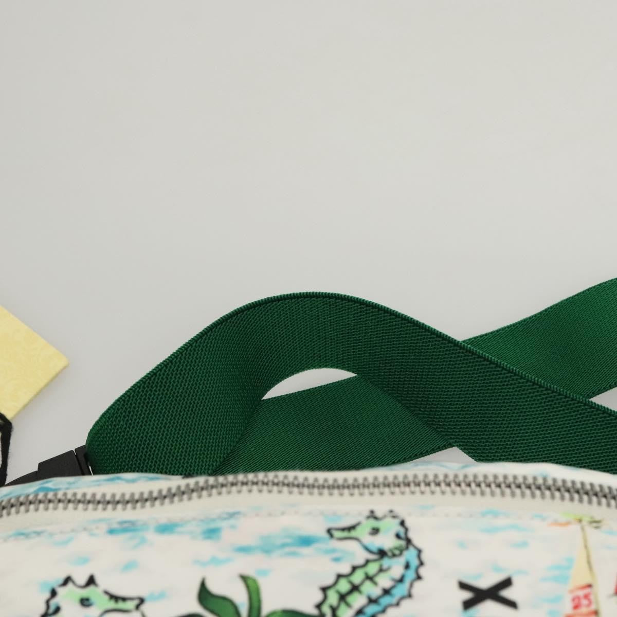 Gucci Merveilleux Belt Bag Printed Nylon, White, Nylon, Belt