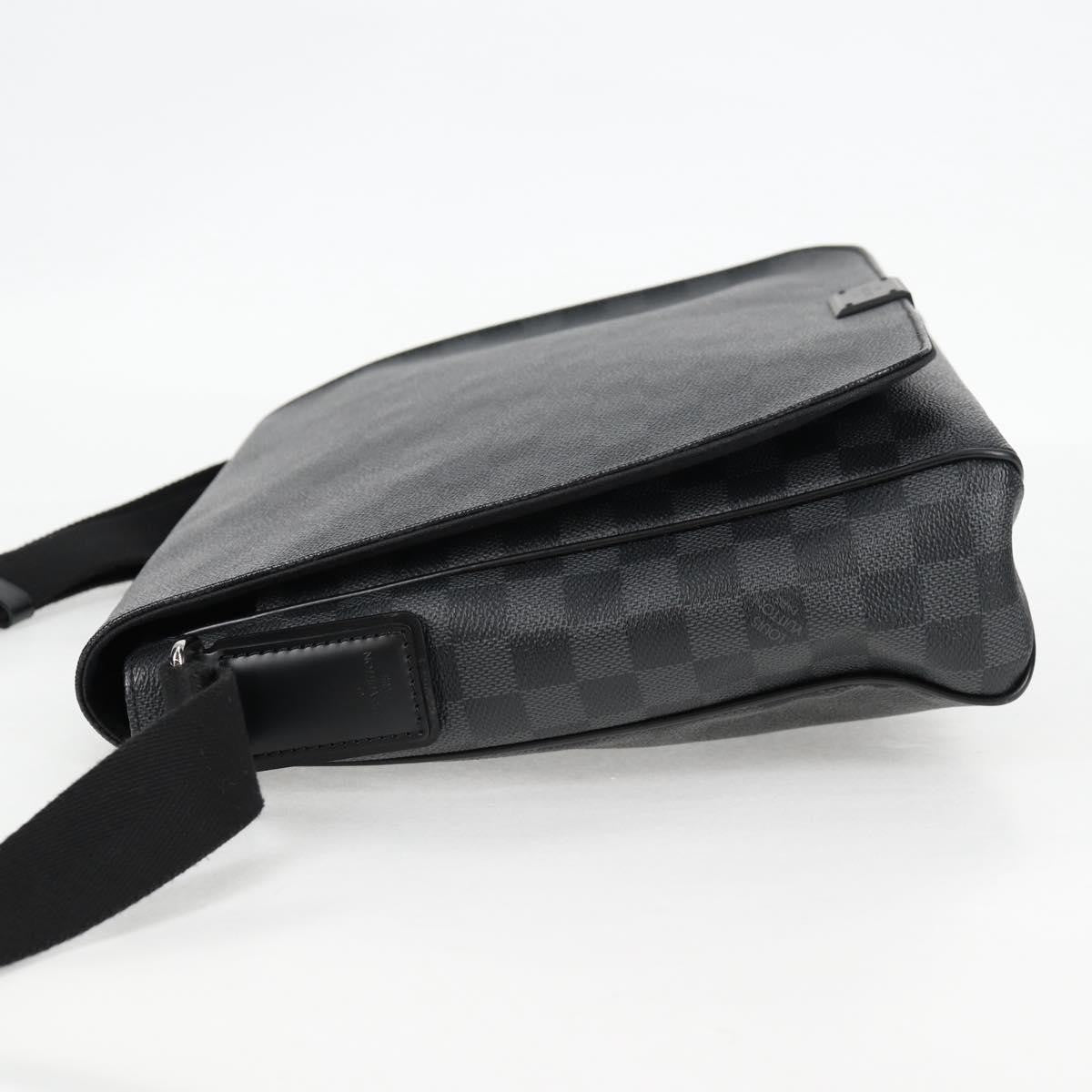 Louis Vuitton District Messenger Bag Damier Graphite, BLACK, CANVAS, Shoulder bag