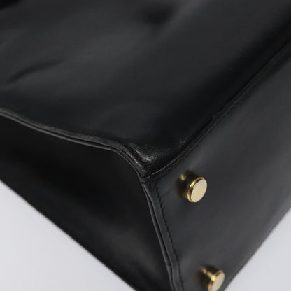 Salvatore Ferragamo Vara shoulder Bag Leather, BLACK, LEATHER, Shoulder bag