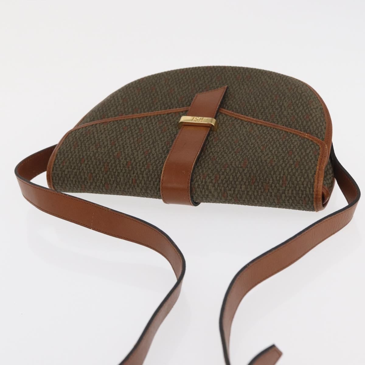 Saint Laurent Vintage Shoulder Bag Canvas, KHAKI, CANVAS, Shoulder bag
