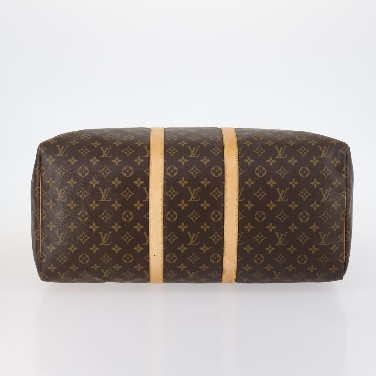 Louis Vuitton Keepall Bandouliere Bag Monogram Canvas, BROWN, CANVAS, Travel bag