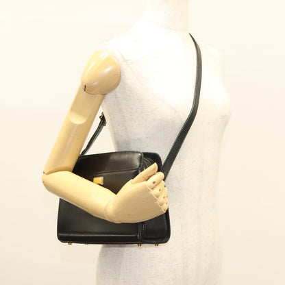 Bally Vintage Shoulder Bag Leather, Black, Leather, Shoulder Bag