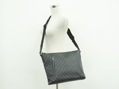 Louis Vuitton Mick Messenger Bag Damier Graphite, BLACK, CANVAS, Shoulder bag