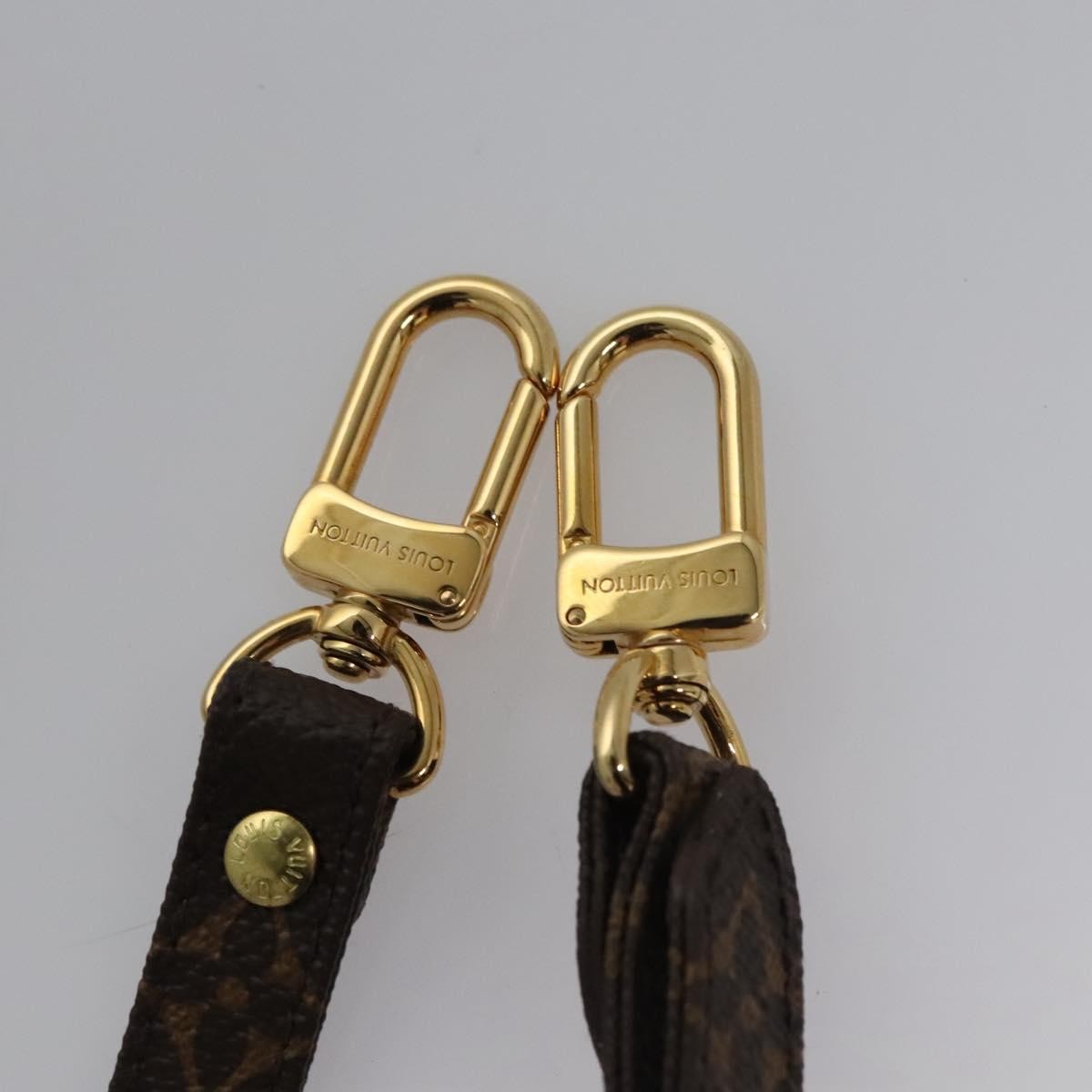 Louis Vuitton Adjustable Shoulder Strap Monogram Canvas, BROWN, CANVAS, Straps